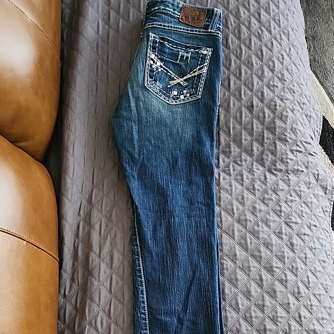 Bke Madison Denim Jeans In Deep Blue